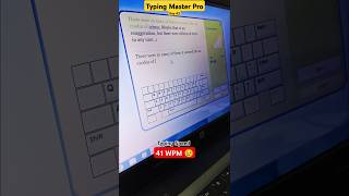 Typing Master Pro  Typing Speed 41 WPM 😓 English Typing Test Day43 typing ARP0101 [upl. by Massimiliano]