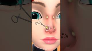 Nose Piercing Infection Care ASMR youtubeshorts shortsvideo viralvideo shorts asmr cartoon [upl. by Eibrab863]