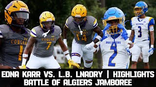 Edna Karr vs Landry HIGHLIGHTS  Cougars TURN UP in Battle of Algiers Jamboree 🔥🏀 [upl. by Sarat]