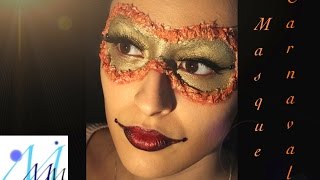 Maquillage artistique  Masque carnaval facile [upl. by Nomit]