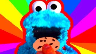 Cookie Monster Count N Crunch Toy Review  Cookie Monster Eats Cookies with Ernie Sesame Street Toys [upl. by Ahseyd]