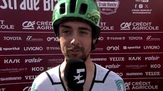 Ben Healy  Interview at the start  Strade Bianche 2024 [upl. by Yknip]