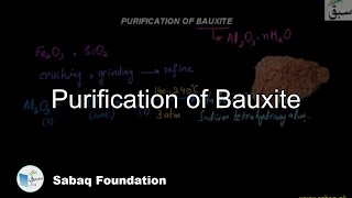 Purification of Bauxite Chemistry Lecture  Sabaqpk [upl. by Kevina]