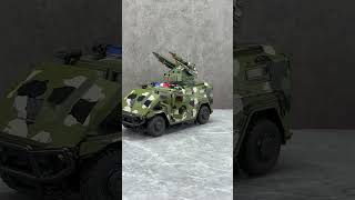 Camouflage painted armored vehicle toys are here with three replaceable turrets [upl. by Hsetim]