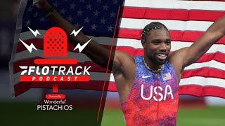 Noah Lyles WINS Olympic 100m Gold In Insanely Close Race  FloTrack Podcast Paris Edition [upl. by Nnayllek]