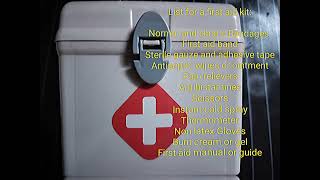 15 First Aid Kit amp Items for Emergency Management at Home  Pharmacist SRaz [upl. by Tehcac]