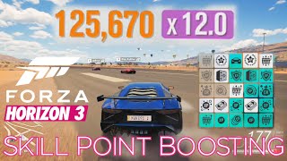 Forza Horizon 3  How to BOOST Skill Points Perk Unlocks amp Levels  I Want It All Achievement [upl. by Lytsirk440]