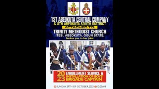 2023 JOINT ENROLLMENT SERVICE OF BOYS amp GIRLS BRIGADE OF TRINITY METHODIST CHURCH ITESI ABEOKUTA [upl. by Jp]