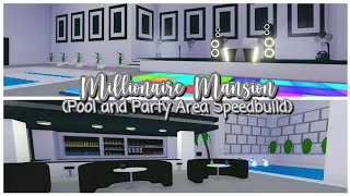 Millionaire Mansion Adopt Me Roblox  Pool and Party Area Speedbuild  Pool Idea Millionaire Mansion [upl. by Silber297]