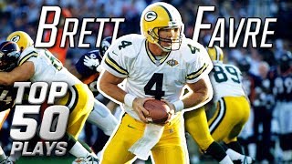 Brett Favre Top 50 Most Incredible Plays of AllTime  NFL Highlights [upl. by Rosaleen]