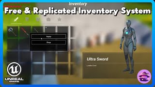 Free Replicated Inventory System by 3sgamestudio Unreal Engine 5 [upl. by Idner250]