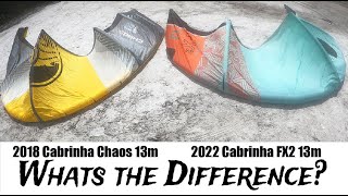 2022 Cabrinha FX2 vs 2018 Cabrinha Chaos [upl. by Kruse]