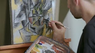 How to paint like Pablo Picasso Cubism – with Corey DAugustine  IN THE STUDIO [upl. by Tennek629]