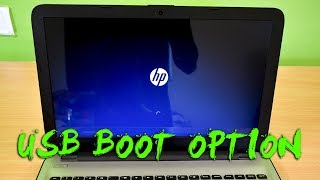 How To Install Windows 10 on HP Notebook 15 from USB Enable HP Laptop Boot Option [upl. by Yrellam]