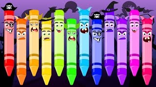 Scary Crayons Song  Halloween Song [upl. by Akehsay347]