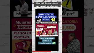 Mujeres con bienestar convocatoria abierta [upl. by Ymled]