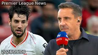 Gary Neville was ‘unprofessional’ for Man Utd vs Liverpool game before slamming Szoboszlai [upl. by Cora88]