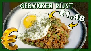 DE GROTE INFLATIE BUDGET KOOKSHOW 3 EGG FRIED RICE  EtenmetNick [upl. by Ajed]