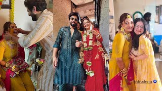 Devoleena Bhattacharjee ने कर ली हैं शादी Haldi Ceremony से Bridal Entry तक Vishal Singh संग आई नजर [upl. by Aihsenrad]