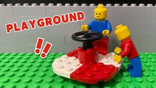 LEGO STOP MOTION  10 PLAYGROUND IDEAS [upl. by Anuahsed]