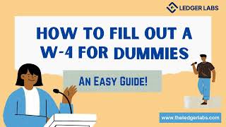 How to Fill Out a W4 Form for Dummies  StepbyStep Guide [upl. by Alrad712]