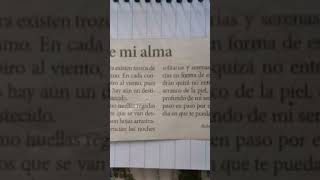 Poema trozos de mi alma [upl. by Eeltrebor]