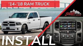 INSTALL 20142018 RAM Truck Radio UpgradeDash Removal  Stinger HEIGH10  RB10RAM13B [upl. by Cottrell]