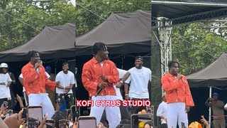 Ɛkɔ yie🥳 King Paluta Performing his new song “Makoma” at Ghana Party In The Park… Fans goes gaga🔥🔥🔥 [upl. by Larry813]