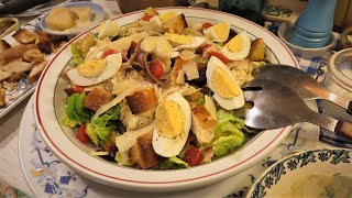 MA SALADE CÉSAR maison sauce inratable  Caesar salad façon Mère Mitraille  Gourmandises TV [upl. by Poppo153]