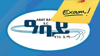 Abay bank exam questions  abay bank aptitude exam  bank aptitude question and answer  አባይ ባንክ ፈተና [upl. by Euqram418]