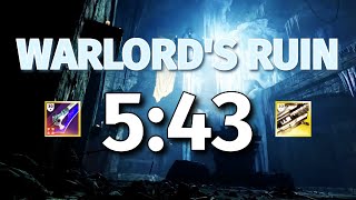 Warlords Ruin Speedrun FWR in 543 [upl. by Crenshaw893]