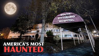 GIANT Shadow Lurks in this Terrifying HAUNTED Hospital Ghosts of Old South Pittsburg Hospital [upl. by Ruddie]