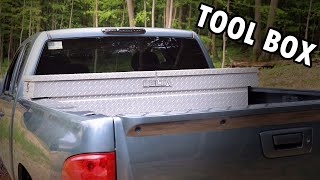 How To Install A Truck Tool Box Easy Without Drilling [upl. by Grof]