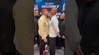 Rico Verhoeven vs Levi Rigters staredown Glory Collision 7 [upl. by Adnilreb]