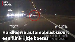 Verkeerspolitie komt hardleerse Mercedesbestuurder tegen  RTV Utrecht [upl. by Mallin799]