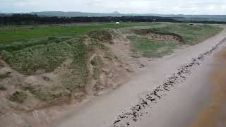 Coastal Erosion Ravensheugh Sands Tyninghame [upl. by Hayman646]