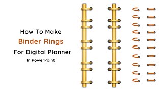 Create binder rings in Canva for your digital planner [upl. by Derek740]