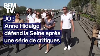 Baignade dans la Seine Hidalgo dénonce des quotfake newsquot sur les triathlètes malades après lépreuve [upl. by Melas]