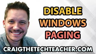 Disable Paging File on Windows XP [upl. by Letney]