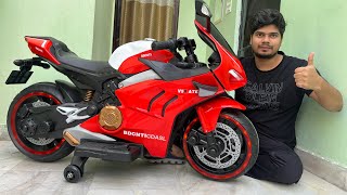 RC Ducati Panigale V4 Bike Unboxing amp Testing  Ride on Ducati Bike  Shamshad Maker 🔥🔥 [upl. by Saduj]