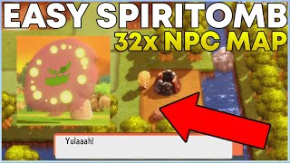 HOW TO GET SPIRITOMB IN POKEMON BDSP EASY  NPC UNDERGROUND MAP  Brilliant Diamond  Shining Pearl [upl. by Johannessen]