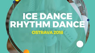 Kazakova Maria  Reviya Georgy GEO  Ice Dance Rhythm Dance  Ostrava 2018 [upl. by Wendt]