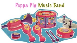 Peppa pig school band  Peppa Pigs music band unboxing [upl. by Merceer]