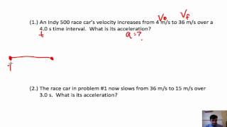 Solving Constant Acceleration Problems [upl. by Linis]