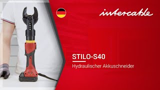 Anwendung STILO S40 Hydraulischer Akkuschneider  INTERCABLE [upl. by Areis]