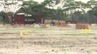 Subaru Impreza WRX STi at first ever Rallycross in Bangladesh Run 3 [upl. by Nnylarak]