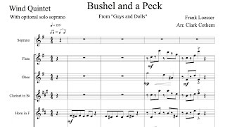 A Bushel And A Peck  Frank Loesser  From Guys and Dolls  Woodwind Quintet  Arr Clark Cothern [upl. by Anahsat]