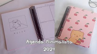 DIY Agenda minimalista 2024  Imprimible [upl. by Nahbois]