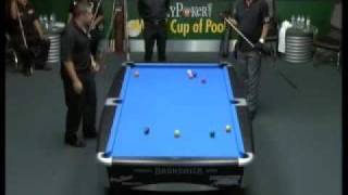 9 Ball World Cup of Pool 2006 Doubles Reyes amp Bustamante vs Strickland amp Morris final Part4 [upl. by Aicirtal]