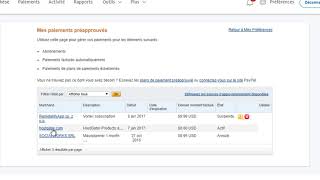 Comment Annuler un paiement pré approuvé Paypal  Stop Auto Payment Paypal 2018 [upl. by Alber]